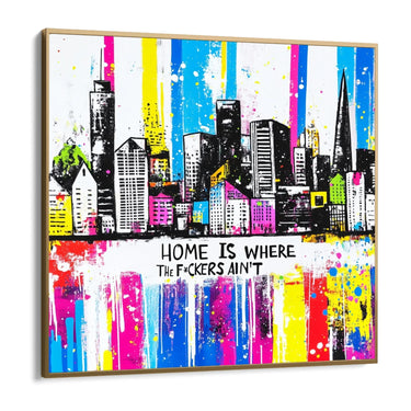 Quadro Stampa su Tela Città Pop - CupidoDesign