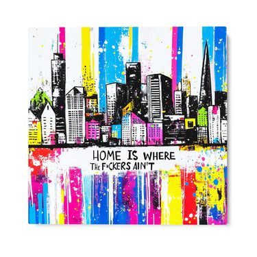 Quadro Stampa su Tela Città Pop - CupidoDesign