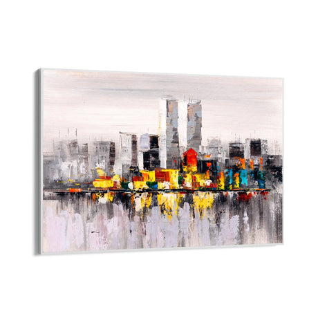 Quadro Stampa su Tela Città Riflessa - CupidoDesign