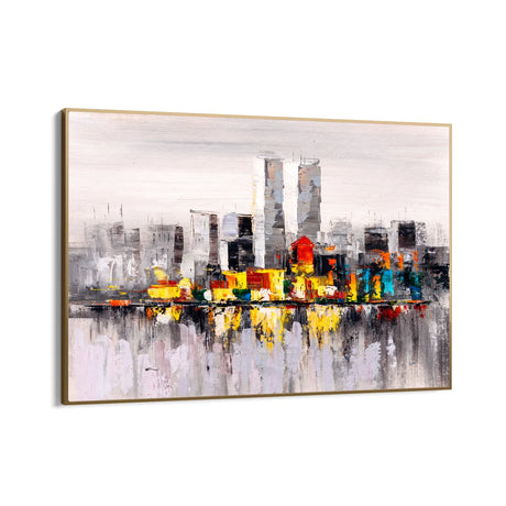 Quadro Stampa su Tela Città Riflessa - CupidoDesign