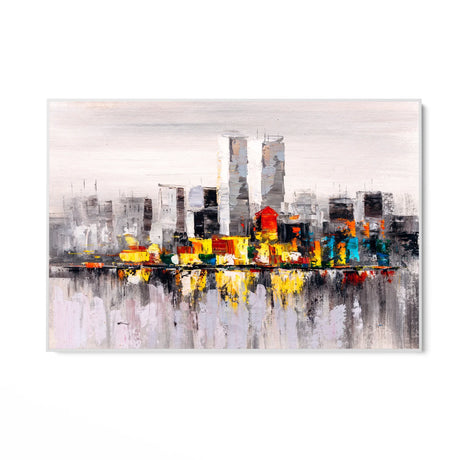 Quadro Stampa su Tela Città Riflessa - CupidoDesign