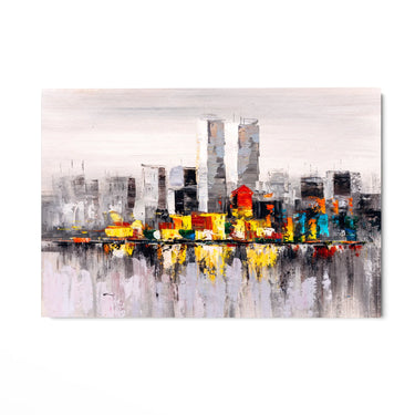 Quadro Stampa su Tela Città Riflessa - CupidoDesign