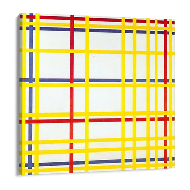 Quadro Stampa su Tela Città di New York, Piet Mondrian - CupidoDesign