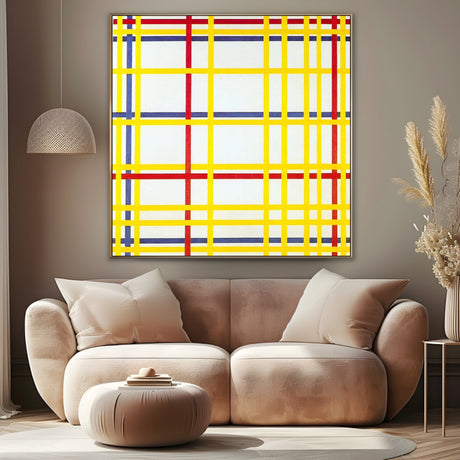 Quadro Stampa su Tela Città di New York, Piet Mondrian - CupidoDesign