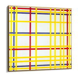 Quadro Stampa su Tela Città di New York, Piet Mondrian - CupidoDesign