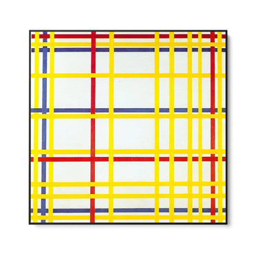 Quadro Stampa su Tela Città di New York, Piet Mondrian - CupidoDesign
