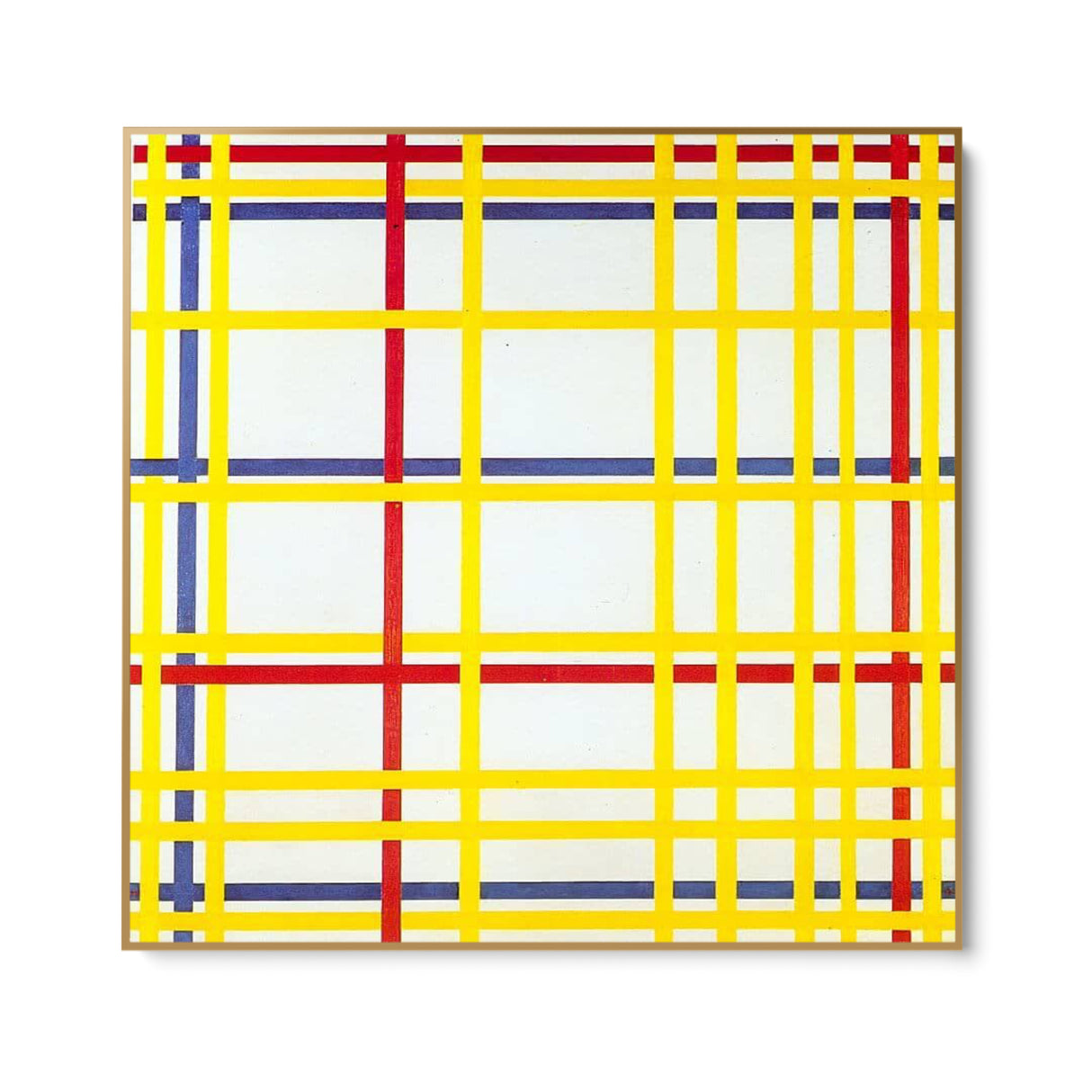 Quadro Stampa su Tela Città di New York, Piet Mondrian - CupidoDesign