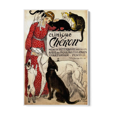 Quadro Stampa su Tela Clinique Chéron, Théophile Steinlen - CupidoDesign