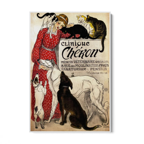 Quadro Stampa su Tela Clinique Chéron, Théophile Steinlen - CupidoDesign