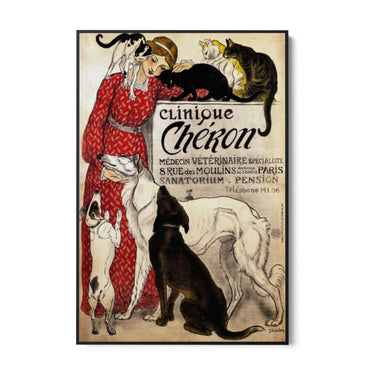 Quadro Stampa su Tela Clinique Chéron, Théophile Steinlen - CupidoDesign