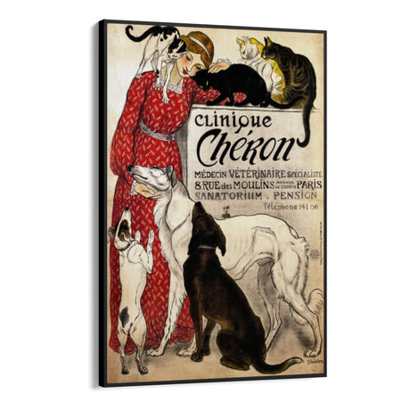 Quadro Stampa su Tela Clinique Chéron, Théophile Steinlen - CupidoDesign
