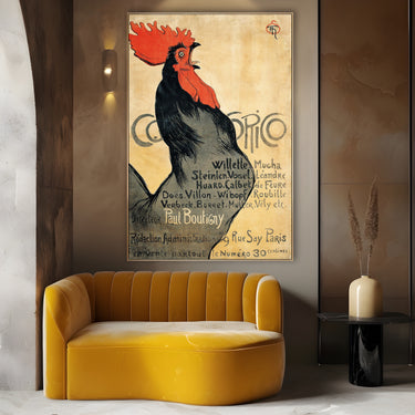 Quadro Stampa su Tela Cocorico, Théophile Alexandre - CupidoDesign