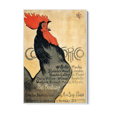 Quadro Stampa su Tela Cocorico, Théophile Alexandre - CupidoDesign