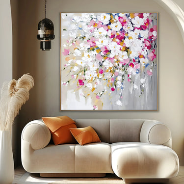 Quadro Stampa su Tela Colate Bianche - CupidoDesign