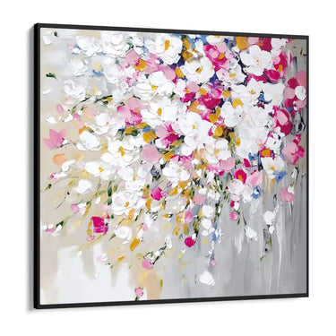 Quadro Stampa su Tela Colate Bianche - CupidoDesign