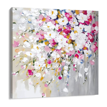 Quadro Stampa su Tela Colate Bianche - CupidoDesign