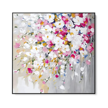 Quadro Stampa su Tela Colate Bianche - CupidoDesign