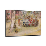 Quadro Stampa su Tela Colazione sotto la grande betulla, Carl Larsson - CupidoDesign