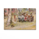 Quadro Stampa su Tela Colazione sotto la grande betulla, Carl Larsson - CupidoDesign