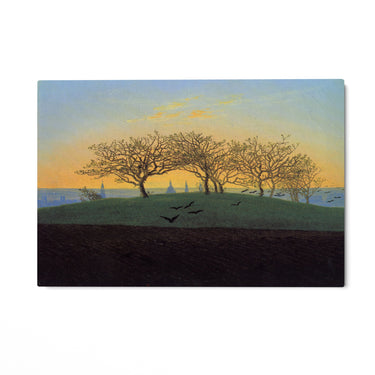 Quadro Stampa su Tela Collina e campo arato vicino a Dresda, Caspar David Friedrich - CupidoDesign