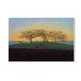 Quadro Stampa su Tela Collina e campo arato vicino a Dresda, Caspar David Friedrich - CupidoDesign