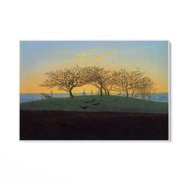 Quadro Stampa su Tela Collina e campo arato vicino a Dresda, Caspar David Friedrich - CupidoDesign