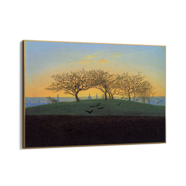 Quadro Stampa su Tela Collina e campo arato vicino a Dresda, Caspar David Friedrich - CupidoDesign