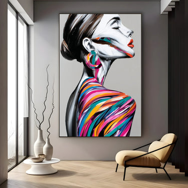 Quadro Stampa su Tela Collo Liquido - CupidoDesign
