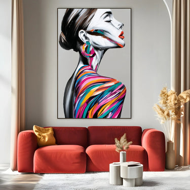 Quadro Stampa su Tela Collo Liquido - CupidoDesign
