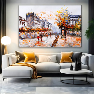 Quadro Stampa su Tela Colori di città - CupidoDesign