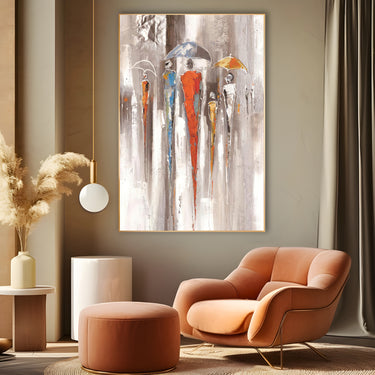 Quadro Stampa su Tela Colori nella Pioggia - CupidoDesign