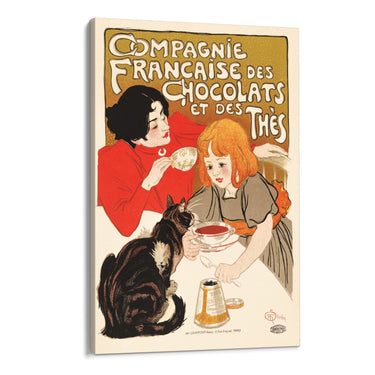 Quadro Stampa su Tela Compagnie Francaise des Chocolats, Théophile Steinlen - CupidoDesign