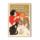 Quadro Stampa su Tela Compagnie Francaise des Chocolats, Théophile Steinlen - CupidoDesign