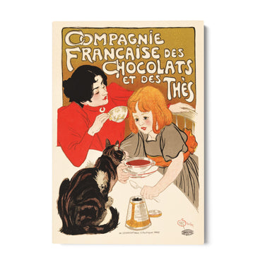 Quadro Stampa su Tela Compagnie Francaise des Chocolats, Théophile Steinlen - CupidoDesign
