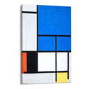 Quadro Stampa su Tela Composizione Con Grande Piano Blu Rosso Nero Giallo E Grigio, Piet Mondrian - CupidoDesign