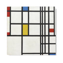 Quadro Stampa su Tela Composizione N. 12, Piet Mondrian - CupidoDesign