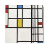 Quadro Stampa su Tela Composizione N. 12, Piet Mondrian - CupidoDesign