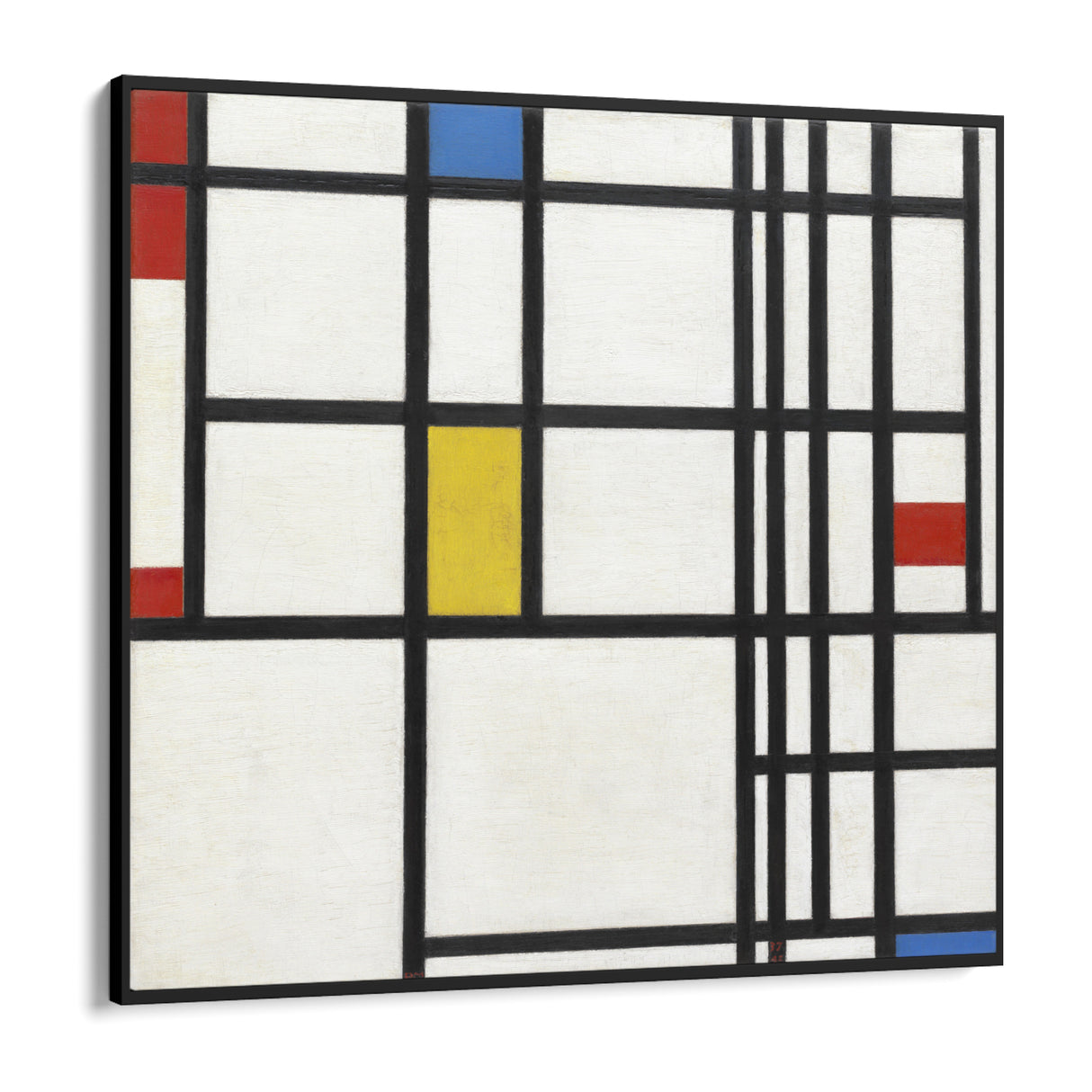 Quadro Stampa su Tela Composizione N. 12, Piet Mondrian - CupidoDesign