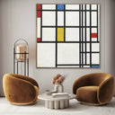 Quadro Stampa su Tela Composizione N. 12, Piet Mondrian - CupidoDesign