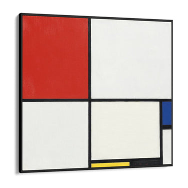 Quadro Stampa su Tela Composizione N. III con Rosso, Blu, Giallo E Nero, Piet Mondrian - CupidoDesign