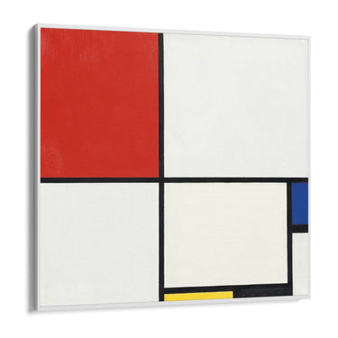 Quadro Stampa su Tela Composizione N. III con Rosso, Blu, Giallo E Nero, Piet Mondrian - CupidoDesign