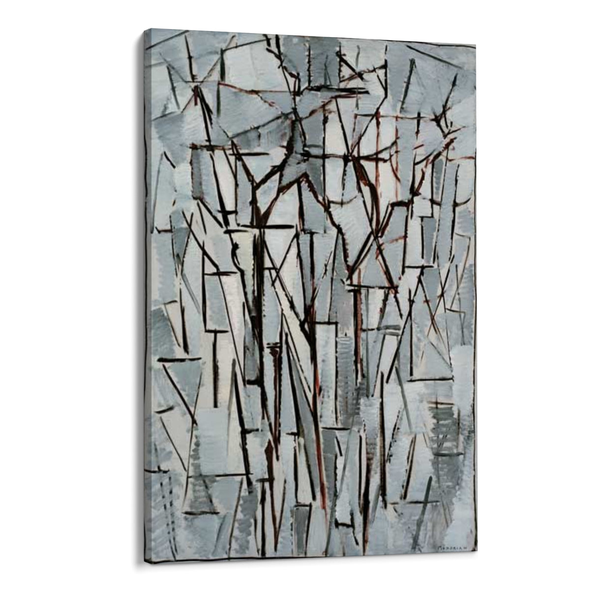 Quadro Stampa su Tela Composizione alberi II, Piet Mondrian - CupidoDesign