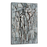 Quadro Stampa su Tela Composizione alberi II, Piet Mondrian - CupidoDesign