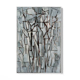 Quadro Stampa su Tela Composizione alberi II, Piet Mondrian - CupidoDesign