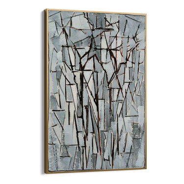 Quadro Stampa su Tela Composizione alberi II, Piet Mondrian - CupidoDesign