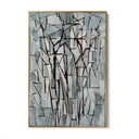 Quadro Stampa su Tela Composizione alberi II, Piet Mondrian - CupidoDesign