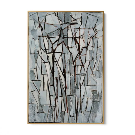 Quadro Stampa su Tela Composizione alberi II, Piet Mondrian - CupidoDesign