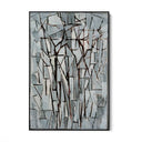 Quadro Stampa su Tela Composizione alberi II, Piet Mondrian - CupidoDesign