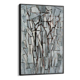Quadro Stampa su Tela Composizione alberi II, Piet Mondrian - CupidoDesign