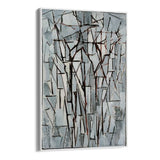 Quadro Stampa su Tela Composizione alberi II, Piet Mondrian - CupidoDesign